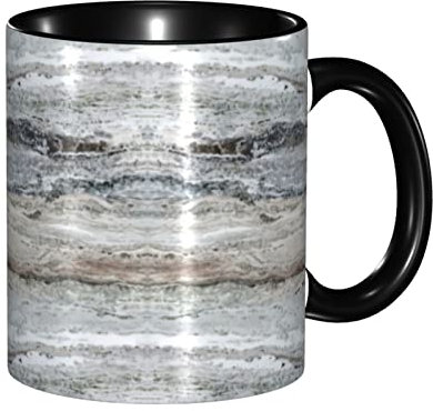 Oudrspo Tasse à motif d'aspect pierre de granit gris, tasses en céramique, tasse de bureau à domicile