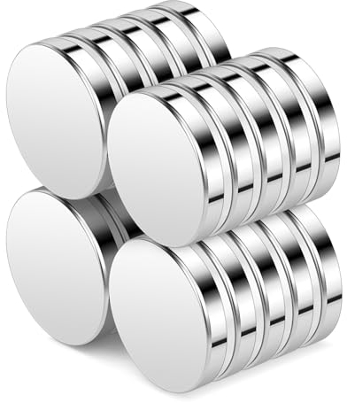 Wukong 16x3mm Neodym-Magnete, 20 Stück Runde Starke Magnete, Kühlschrankmagnete, Geeignet für Whiteboards, Kunsthandwerk, Büro, Zuhause und Kreative DIY-Szenen
