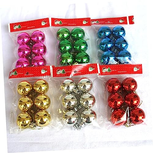 MAGICLULU Weihnachtsbaum Party Dekorative Kugeln Christbaumkugeln Weihnachtsbaumschmuck Anhänger Weihnachtskugel Ornamente Rote Verzierungen Helles Licht Farbige Kugeln