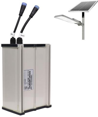 SSCYHT 12.8V Solar-Straßenlaternen-Lithiumbatterie 12V 24Ah wiederaufladbare LiFePO4-Batterie Lithium-Eisenphosphat-Akku für Monitor-Sicherheitsbatterien