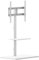 PureMounts Support TV, Pied, Support TV Universel pour 32-65 Pouces Samsung, LG, Philips, Panasonic UVM., Max. Vesa 400x400 & 35 kg, Blanc
