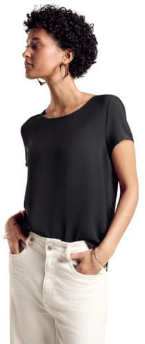 Damen Materialmix-T-Shirt