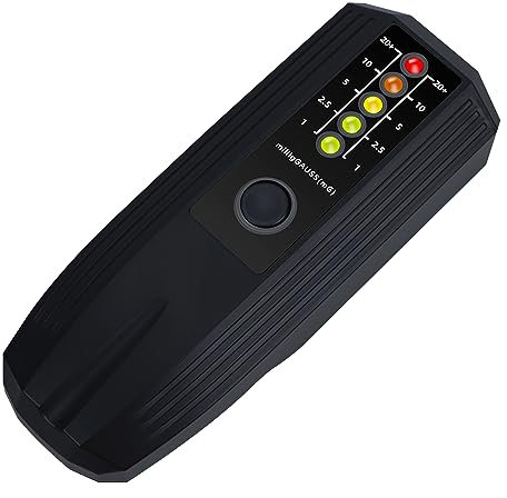 EMF-Messgerät ABS Elektromagnetischer Felddetektor Haushaltserkennung Gauß-Messgerät GhostHunting Detektor Tragbares EMF-Messgerät