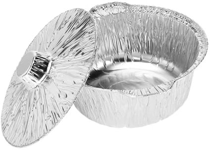 CIYODO Outdoor Alufolientopf 1000 Ml Aluminiumfolien Kochtopf Mit Deckel Tragbarer Camping Kochtopf Für Offenes Feuer