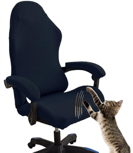 Gaming Stuhl Bezug 4 Stück Stuhlhussen Für Gamer Stühle Gamingstuhl-Bezüge Kratzfest Stuhl Bezug Bürostuhl Drehstuhl Bezug Mit Armlehnen Sessel Überzug Dehnbare Stuhl Bezüge Für Computer-Spielstuhl(C)