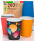 200 Bicchieri in Carta 200ml BlackpartyMix Biodegradabili Ecologici Monouso Made in Italy Asporto Bevande Calde Acqua - Mix di Colori Rosso Blu Arancione BlackParty - Prodotto e Confezionato in Italia