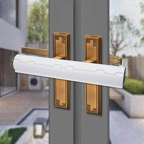 Patio Door Security Lock, 13 Inch Patio French Door Lock, Deadlock Sliding Fix Bar, Suitable For French Double Doors Conservatory Doors