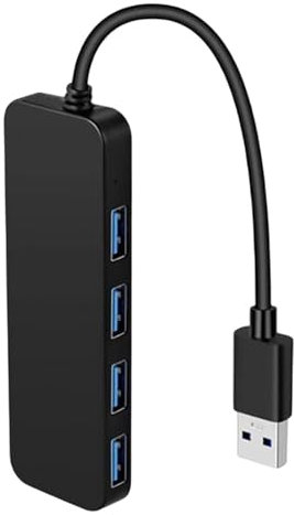 Hub splitter USB, espansore USB, hub dati ad alta velocità, porte USB multiple per laptop, PC, unità flash, tastiera, disco rigido esterno, hub USB portatile per ricarica e dati