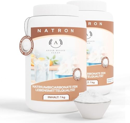 Natron Pulver 2x1 kg Lebensmittelqualität E500ii – Reiniger