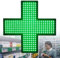 LED-Schild „Medical Cross“, Apothekenkreuz-Innenschildlampe mit Zugschalter, 3 Modi – immer an, blinkend und insgesamt Blinkend,30x30cm
