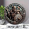 Generisch Wikinger Berserker Holz Schild Wand-Deko Thor Hammer Wandbild wall