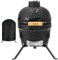 Brixy Kamado BBQ Egg - 13 Zoll - Inklusive Hülle - Holzkohlegrill - Ø 27 CM - Schwarz