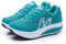 Sneaker Damen Weiss schwarz beige Sommer blau 41 39Damen Sneaker Outdoor rutschfest Wedge - Walkingschuhe Fitness Abnehmen Schnürer Fashion Plattform Turnschuhe Keile Fitnessschuhe Wanderschuhe