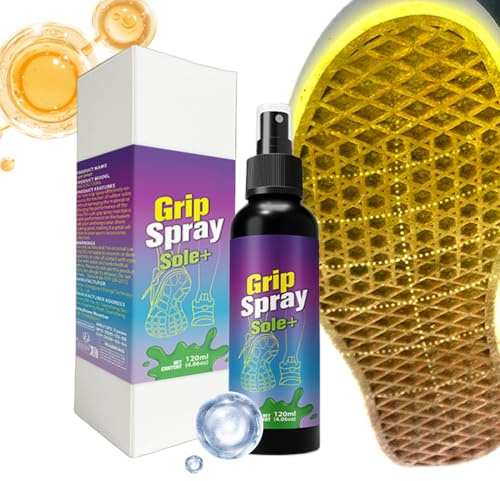 Grip-Spray für Schuhe | Rutschfester Griffverstärker für Sneaker, 120 ml – Trainingshilfe, Stiefelzughilfe für Training, Wettkampf und