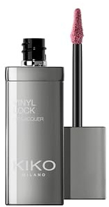 KIKO Milano Vinyl Lock Lip Lacquer - Farbton 04 Taste Of Mauve | Flüssiger Lippenstift | Vinyl-Finish | Glänzend | Intensive Farbe