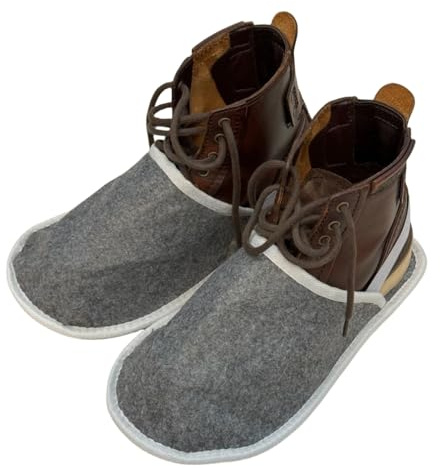 Xlabor 2 Pairs Felt museum slippers overshoes shoe covers overslippers for floor protection against dirt and scratches, craftsman slippers grey L (11.5-15 UK)