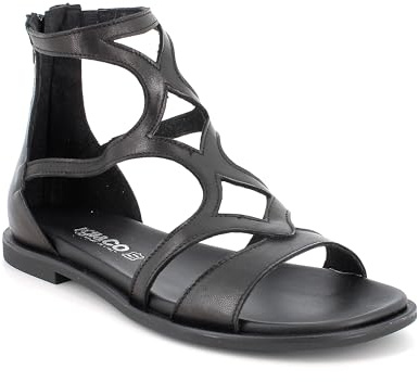 IGI&Co Sandali Gladiatore da Donna Nero con Zip in Pelle 36 EU