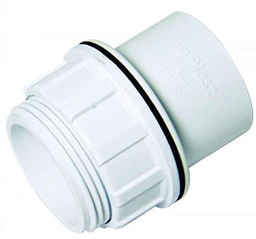 FLOPLAST Solvent White 40mm (43mm) Tank Connector - Bag of 2