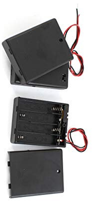 Aexit 3 piles à ressort Housse avec Support pour 4 piles AAA 568U385