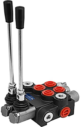 VEVOR Hydraulic Valve 2 Spool Hydraulic Directional Control Valve 11gpm Hydraulic Control Valve Double Acting for Tractors Loaders Tanks