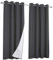 IDMarket - 2er Set Thermogardine, Anthrazit, 135x240 cm