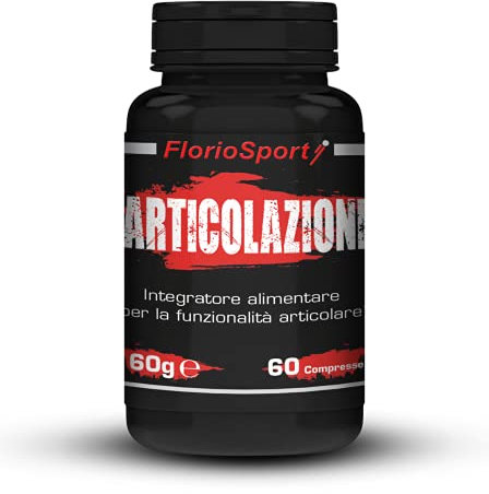 FlorioSport, Articolazioni, 60 cpr. Integratore di Glucosamina, Condroitina, Boswellia Serrata Supporto per il benessere delle articolazioni