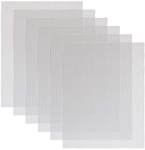 BELIOF 8 Stück Drahtgeflecht Feinmaschig Drahtgitter 20 Mesh Metall Fliegengitter Metallgewebe Kellerfenster Nagerschutz Kellerschacht Schutzgitter Wühlmausgitter Volierendraht Maulwurfgitter 15x21 cm