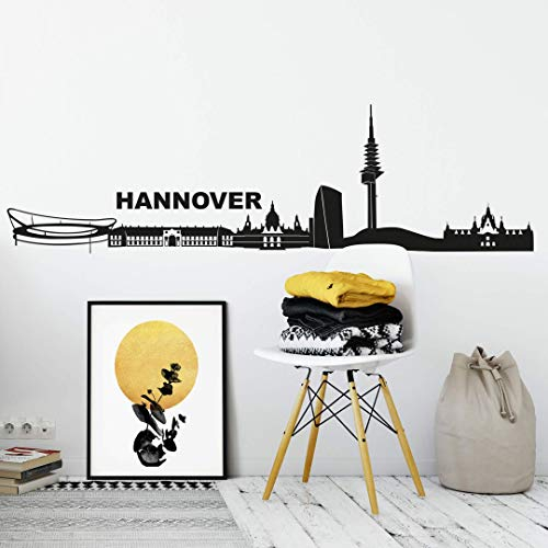 selbstklebendes Wandtattoo Hannover Skyline Wandsticker selbstklebend Fussball Arena XXL Wandposter 120cm