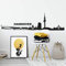 selbstklebendes Wandtattoo Hannover Skyline Wandsticker selbstklebend Fussball Arena XXL Wandposter 120cm