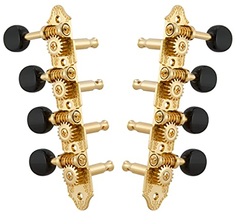 Grover 409FGB Mandolin Machine Heads, Standard 4 + 4, for F Style Mandolins - Gold