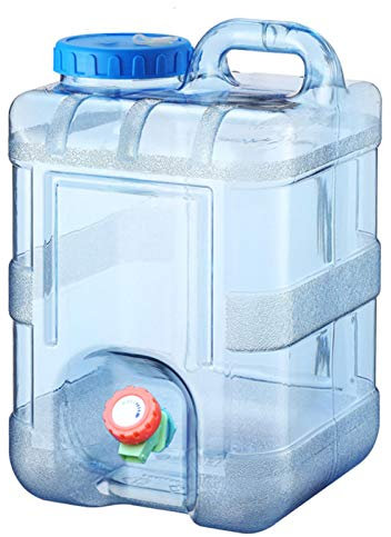 Stronrive 10L Jerrican Alimentaire Eau Camping avec Un Robinet, Restauration avec Poignée Camping Qualité Alimentaire Minérale Portable, Parfait pour Voyage Voiture Maison