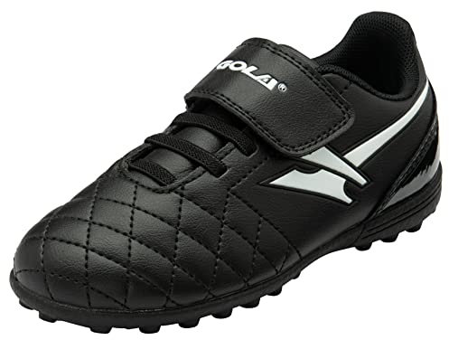 Gola Rey 2 VX QF Football Shoe, Black/White, 7 UK Child