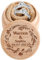 ANQIYI Boîte à bague en bois marron personnalisable pour le jour du mariage, cadeau personnalisé pour fiançailles, anniversaire, cérémonie de mariage, bijoux accessoires