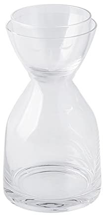 GTGX HK Persönlichkeit Glaskrug Wasserflasche Set mit Becher Hitzebeständiger Saft Getränke Flasche Blume Tee Jug Kreative Home Drinkware (Color : Clear)