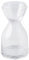 GTGX HK Persönlichkeit Glaskrug Wasserflasche Set mit Becher Hitzebeständiger Saft Getränke Flasche Blume Tee Jug Kreative Home Drinkware (Color : Clear)
