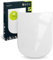 aquaSu® WC-Sitz Faith für Geberit Smyle, Eurotrend & Renova Nr.1 Plan, Überlappender Toilettensitz Absenkautomatik, Duroplast, Take-Off & Top-Fix, Eckig, Edelstahlscharnier, Made in EU, Weiß