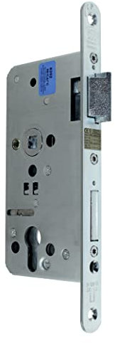 BKS FH Panikschloss Türschloss/Stahltürschloss, Funktion B mit geteilter Nuss, Dornmaß 65mm, Entfernung: 72mm, Stulp: 20x235mm abgerundet, DIN Rechts, incl. SN-TEC® Montageset (RECHTS)