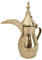 Sharvgun Brass Arabic Pot, Pitcher, Jug, Mug Golden Dallah Coffee Tea Pot Table-Wear Kitchen Drinking Décor Brass Pot Marked 10 inch