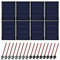 Mini Solarpanel 8 Stück 3V 0.3W 65X48mm Mikro-Solar-Panel-Zellen Sonnenkollektor für Sonnenenergie, Heimwerken, DIY, Wissenschaft Projekte - Spielzeug - Akku-Ladegerät (8 Stück 3V 0.3W 65X48mm)