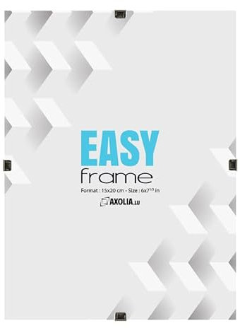 Cadre Photo 15x20 cm - Sous Verre - Verre minéral - Décoration murale - Easy Frame