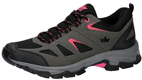 Lico Femme Lismore Chaussures de Trail, Gris, Noir, Rose, 38 EU