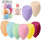 AUAUY 8 PCS Make up Schwamm Set, Foundation Blending Beauty Sponge, Beauty Makeup Schwämme Blender für Flüssigkeit Foundation Puder Sonnenschutz und Creme mit 1 Schwammhalter(Abgeschrägte Form)