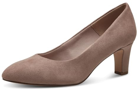 Tamaris Damen Pumps Textil Vegan Blockabsatz; DUSTY ROSE/rosa; 36 EU
