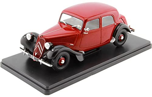 1938 Citroen Traction Avant 11BL Berlina Granate/Negro 1:24 WhiteBox 124116
