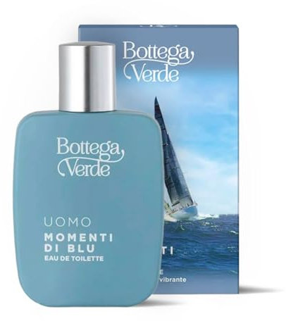 Bottega Verde - Momenti di Blu, Eau de toilette, 50 ml, Profumo Uomo, Fragranza Fresca e Muschiata