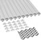Profilé LED, Profilé LED en Forme de V 10 x 40CM en Aluminium avec Couvercle PC Laiteux, Embouts et Clip de Montage pour Bande LED (10 PACK)