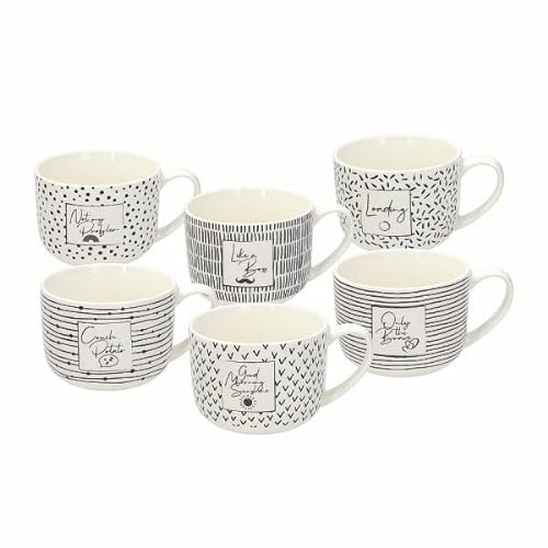 Tognana 1 Pezzo Tazza Tazzone Latte Mug Iris Mood 450 cc 6 Decori