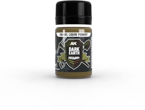 AK Interactive Pigmento líquido esmaltado, tierra oscura, 35 ml