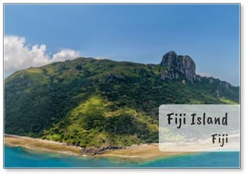 Kühlschrankmagnet, Motiv: Fiji Island Mountains