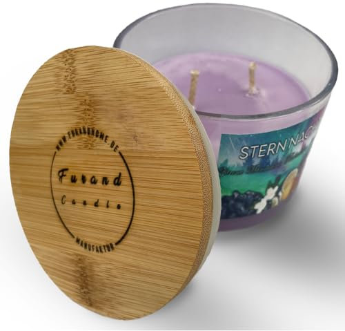 Duftkerzen im Glas aus Sojawachs | Antistress Kerze | Duftkerze | Stern Nacht Duft | große Duftkerze im Glas | Geschenk | Entspannung